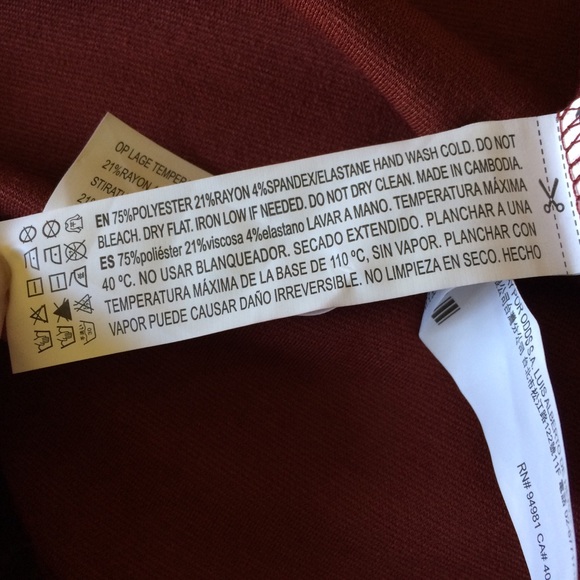 Forever 21 Contemporary Short Le Rust Wrap Dress - Picture 9 of 9